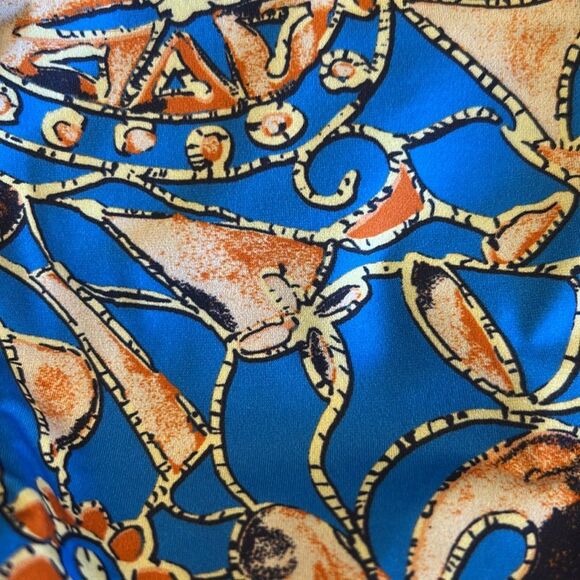 New A.L.C Amina Bikini Bottom Sea Blue Swimwear XS Tie String Beach Bohemian - Picture 3 of 5